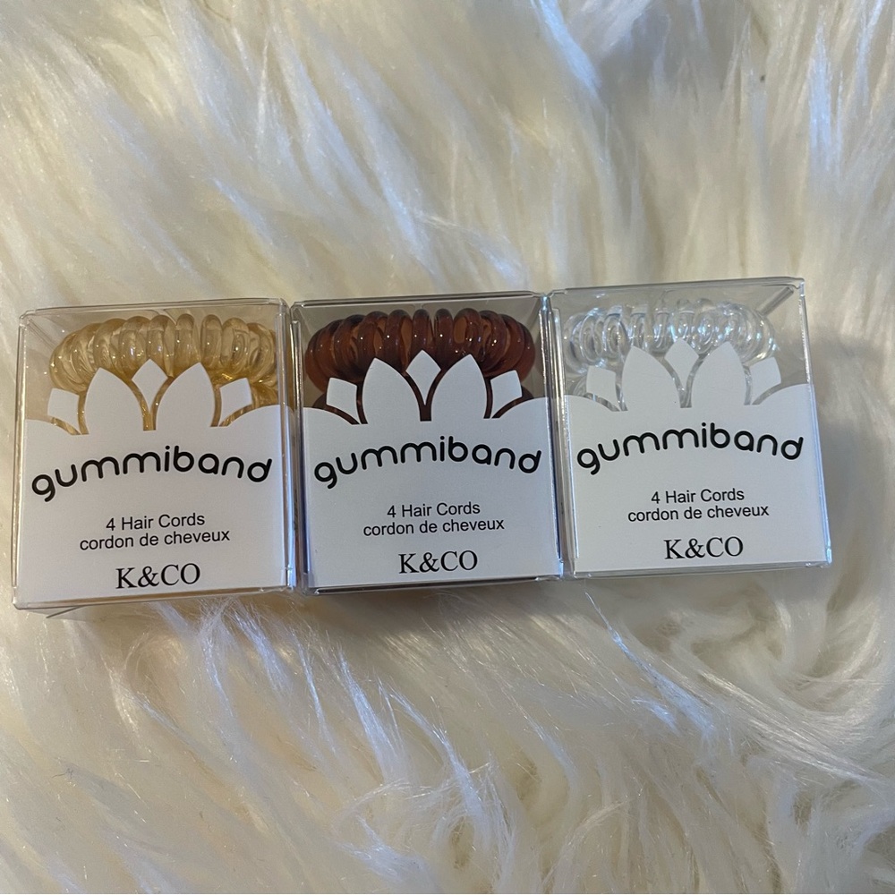 🎁3/$30 Gummiband Hair Cords Set